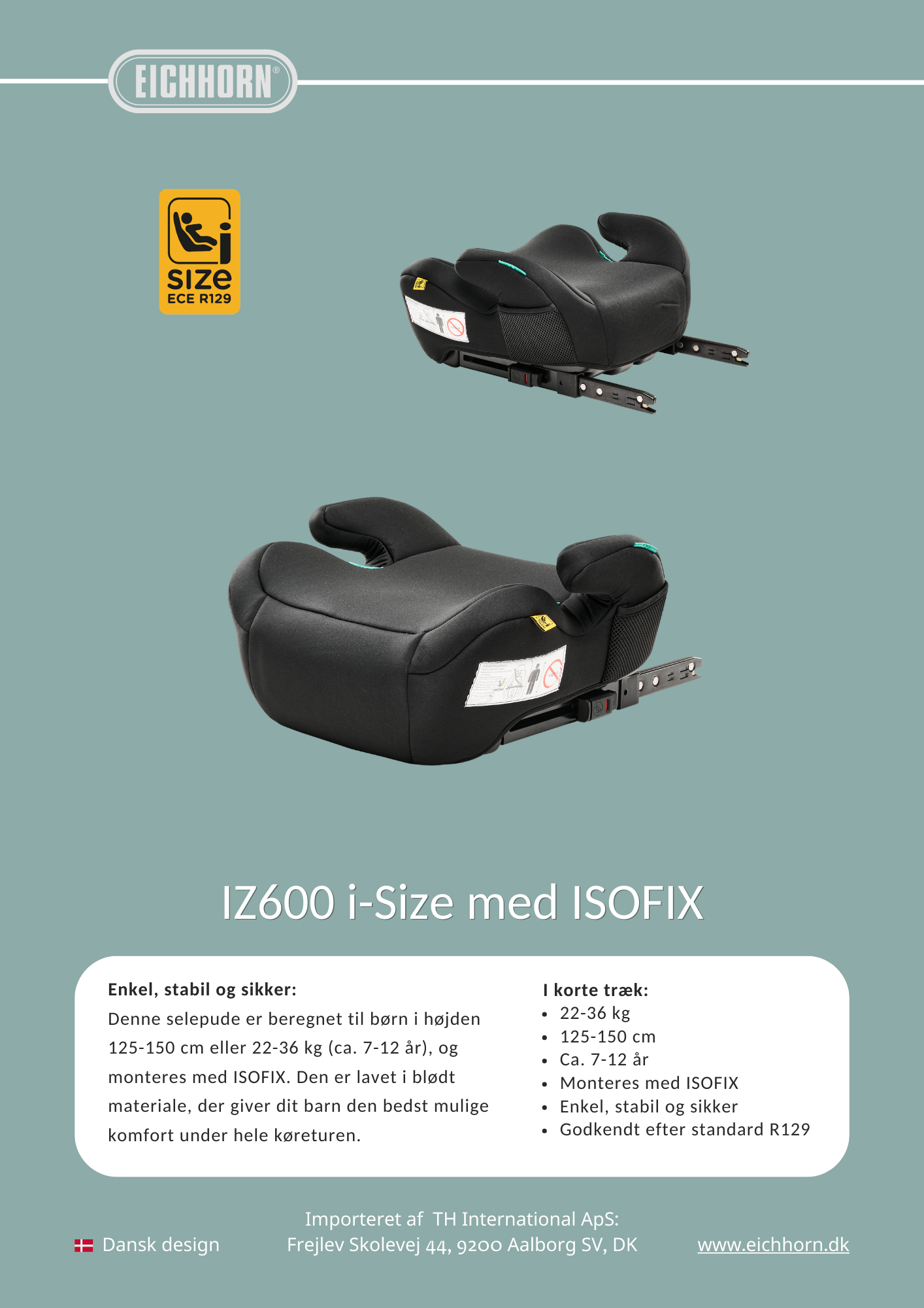 IZ600 i-Size med ISOFIX